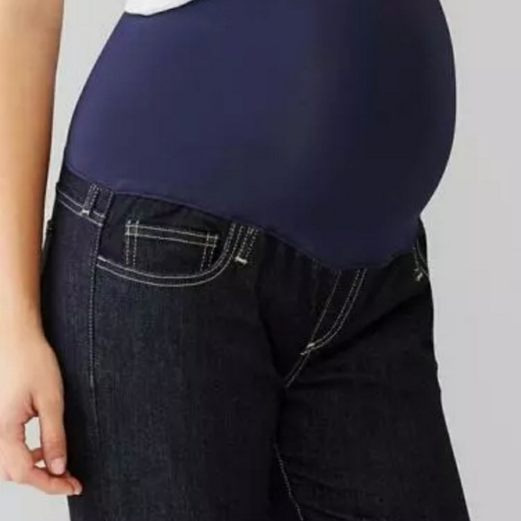 Gap Maternity Full Panel Long & Lean Bootcut Jeans - Picture 2 of 12